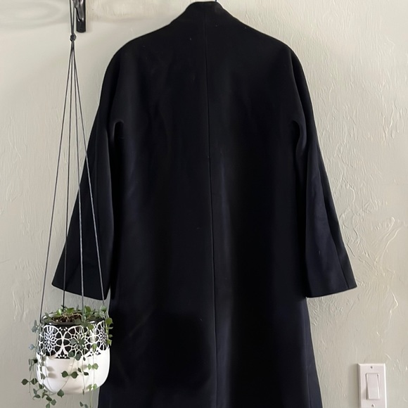 Ellen Tracy black wool trench coat (6) - Picture 2 of 7